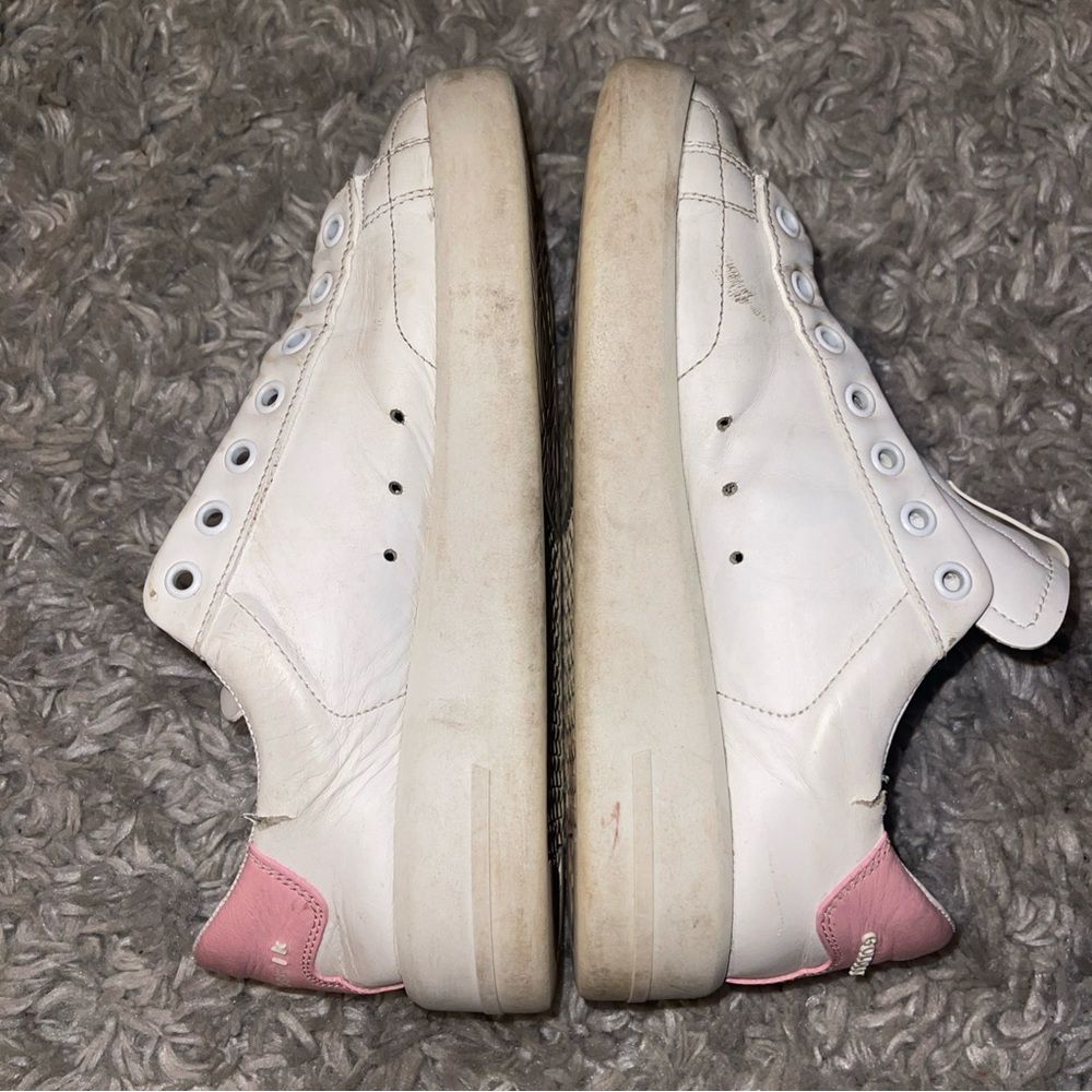 Authentic Golden Goose Pure -Star Sneakers 37 Women Pink/White - Picture 5 of 14